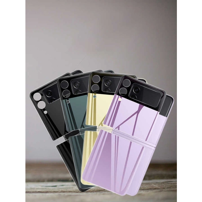 Galaxy Z Flip 3 Zore 3D Standart 2 in 1 Arka Koruyucu