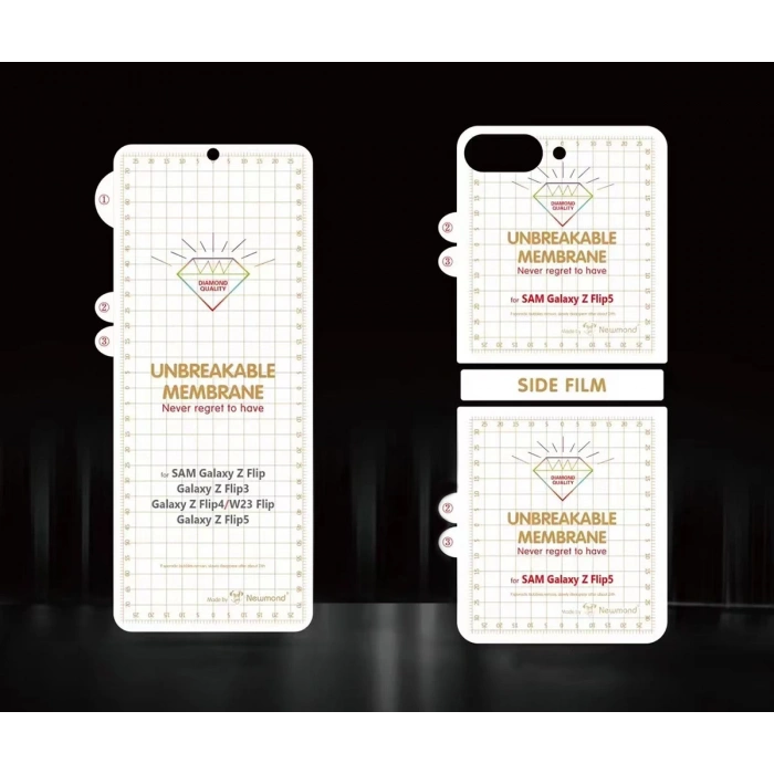 Galaxy Z Flip 5 Zore Narr Tpu Çiftli Body Ekran Koruyucu