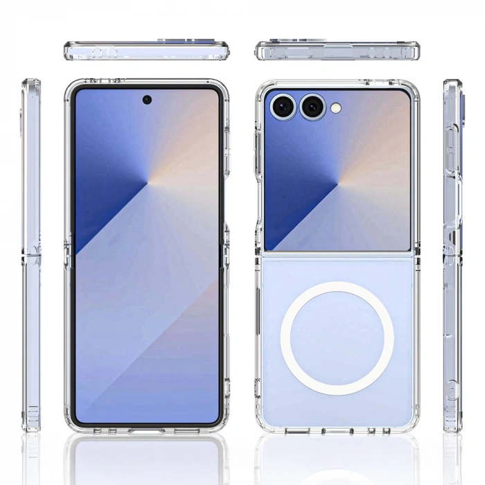 Galaxy Z Flip 7 Kılıf Kamera Korumalı M-safe Sert PC Zore Porto Kapak