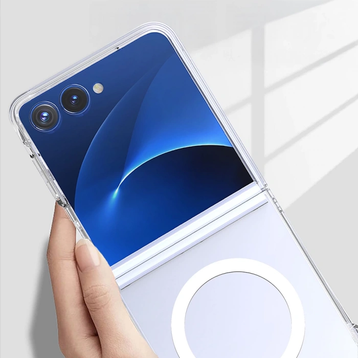 Galaxy Z Flip 7 Kılıf Kamera Korumalı M-safe Sert PC Zore Porto Kapak