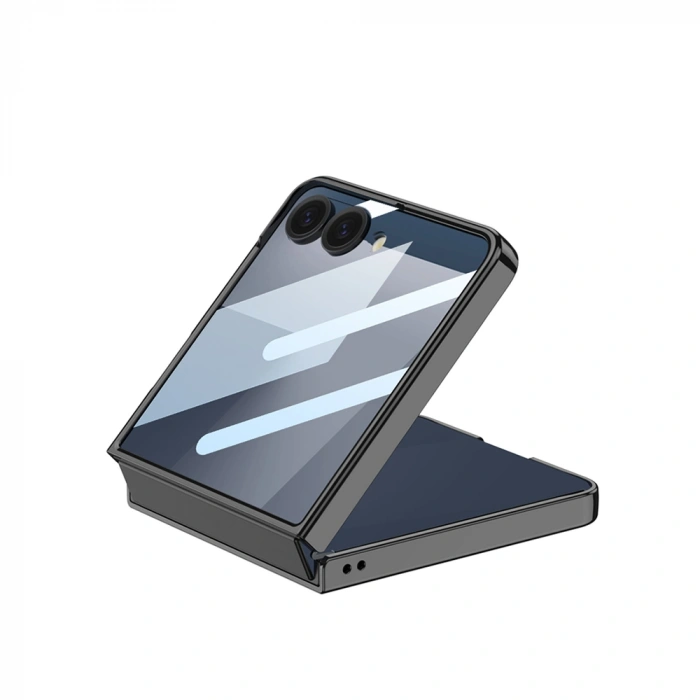 Galaxy Z Flip 7 M-safe Şarj Özellikli Zore Kıpta KPT-02 Standlı Kapak