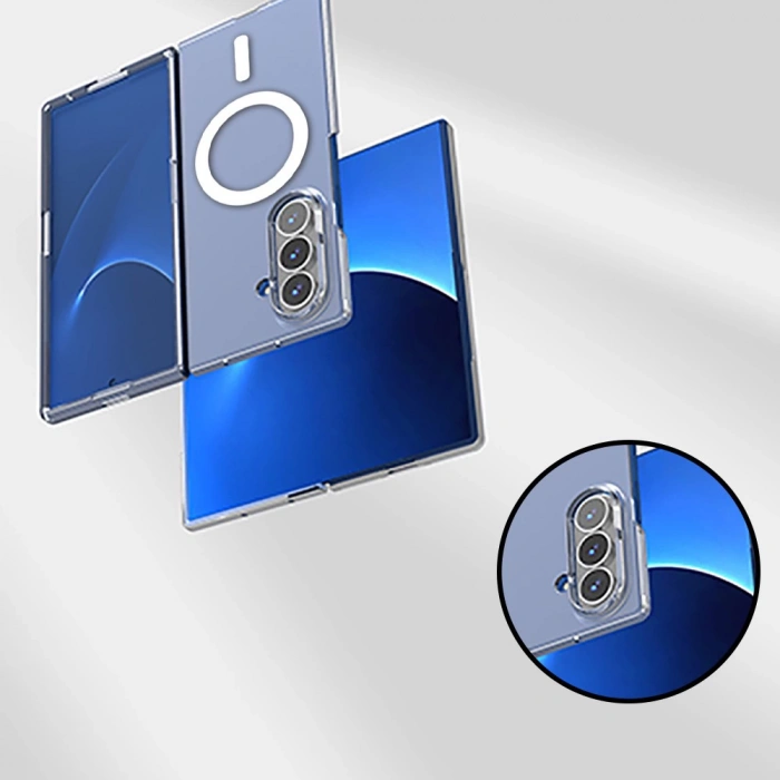 Galaxy Z Fold 7 Kılıf Kamera Korumalı M-safe Sert PC Zore Porto Kapak