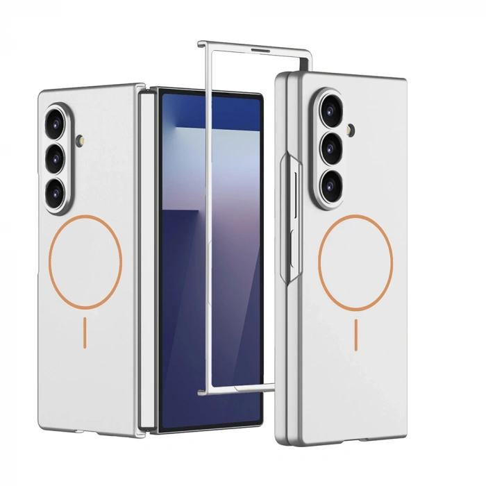 Galaxy Z Fold 7 Kılıf Wireless Şarj Özellikli Zore Kıpta M-safe Kapak