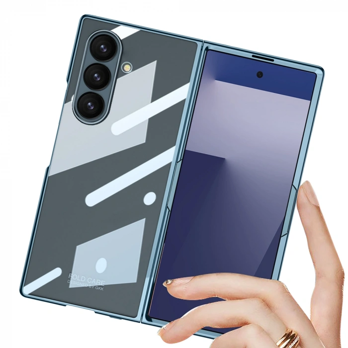 Galaxy Z Fold 7 Kılıf Zore Full Camlı Kıpta Kapak