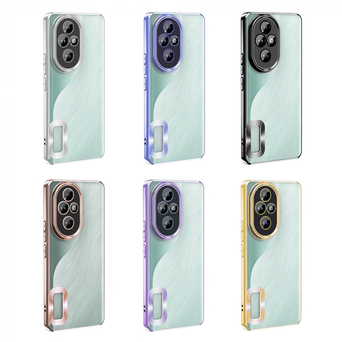 Honor 200 Pro Kılıf Kamera Korumalı Logo Gösteren Zore Omega Kapak