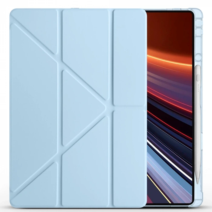 Honor MagicPad 2 Kılıf Zore Tri Folding Kalem Bölmeli Standlı Kılıf