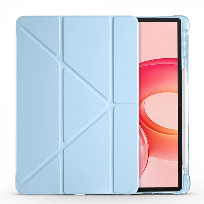 Honor Pad 10 12.1 Kılıf Zore Tri Folding Kalem Bölmeli Standlı Kılıf
