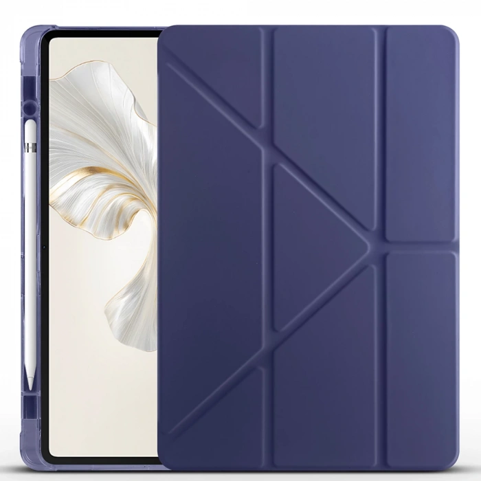 Honor Pad 9 Kılıf Zore Tri Folding Kalem Bölmeli Standlı Kılıf