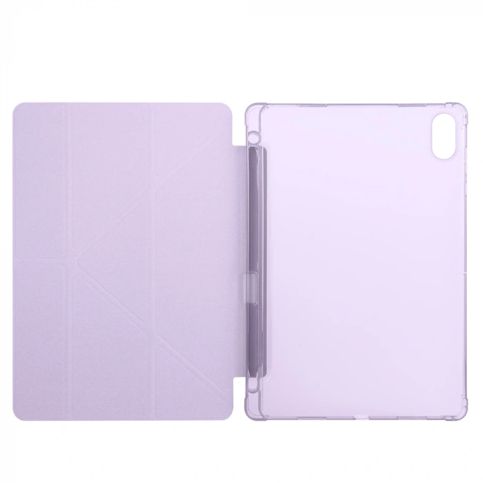 Honor Pad X8A Kılıf Zore Tri Folding Kalem Bölmeli Standlı Kılıf