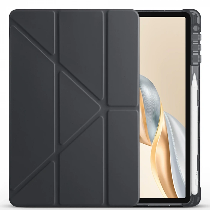 Honor Pad X9A Kılıf Zore Tri Folding Kalem Bölmeli Standlı Kılıf