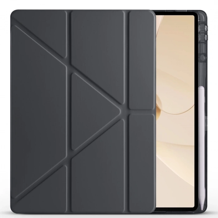 Huawei Matepad 12X Kılıf Zore Tri Folding Kalem Bölmeli Standlı Kılıf