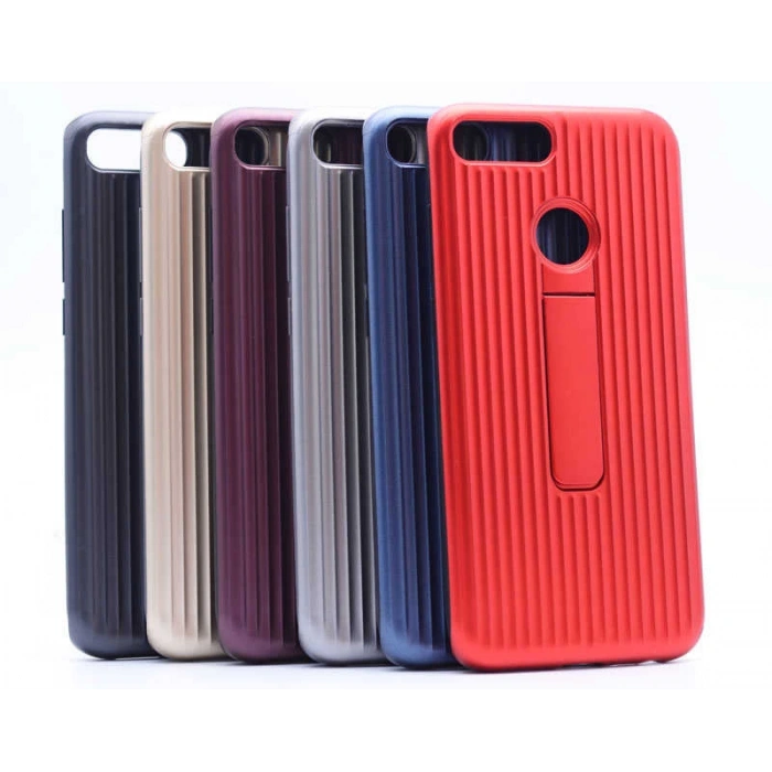 Huawei P Smart Kılıf Zore Wave Standlı Mıknatıslı Kapak