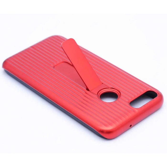 Huawei P Smart Kılıf Zore Wave Standlı Mıknatıslı Kapak