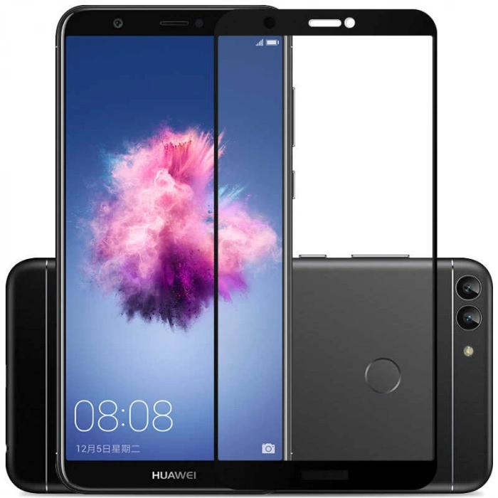 Huawei P Smart Zore Kenarları Kırılmaya Dayanıklı Cam Ekran Koruyucu