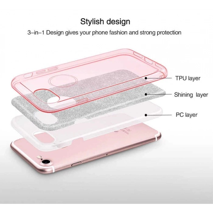 Huawei P10 Plus Kılıf Zore Shining Silikon