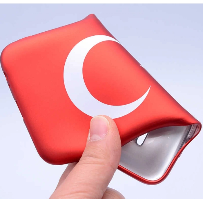 Huawei Y7 2018 Kılıf Zore Bayrak Silikon