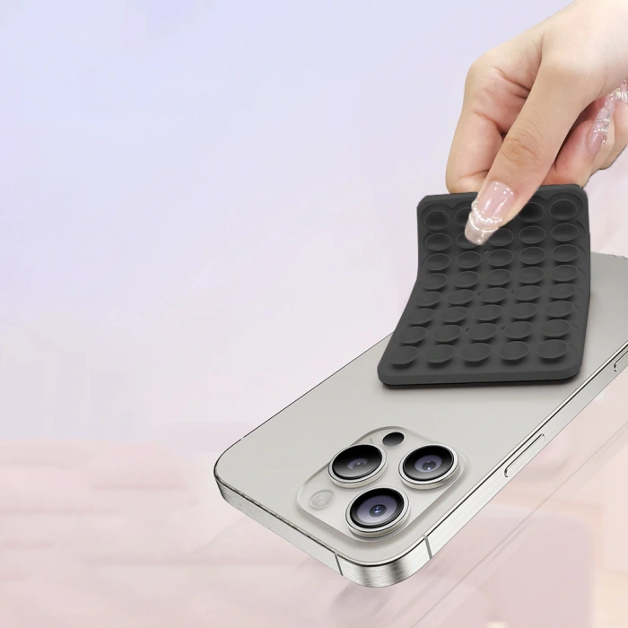 Kare Öpücüklü 01 Silikon Telefon Tutucu