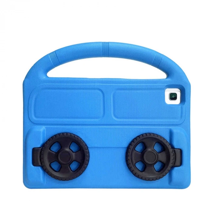 Lenovo M10 Plus TB-X606F Zore Wheel Car Tekerlek Standlı Tablet Eva Silikon Kılıf