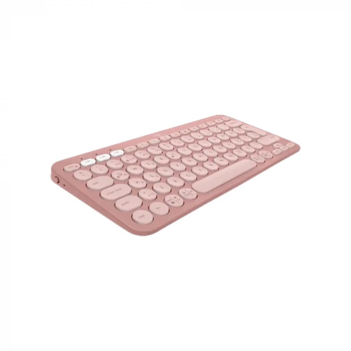 Logitech Pebble Keys 2 K380s Multi-Device Bluetooth Klavye - Pudra Pembe