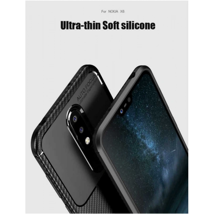 Nokia 5.1 Plus Kılıf Zore Negro Silikon Kapak