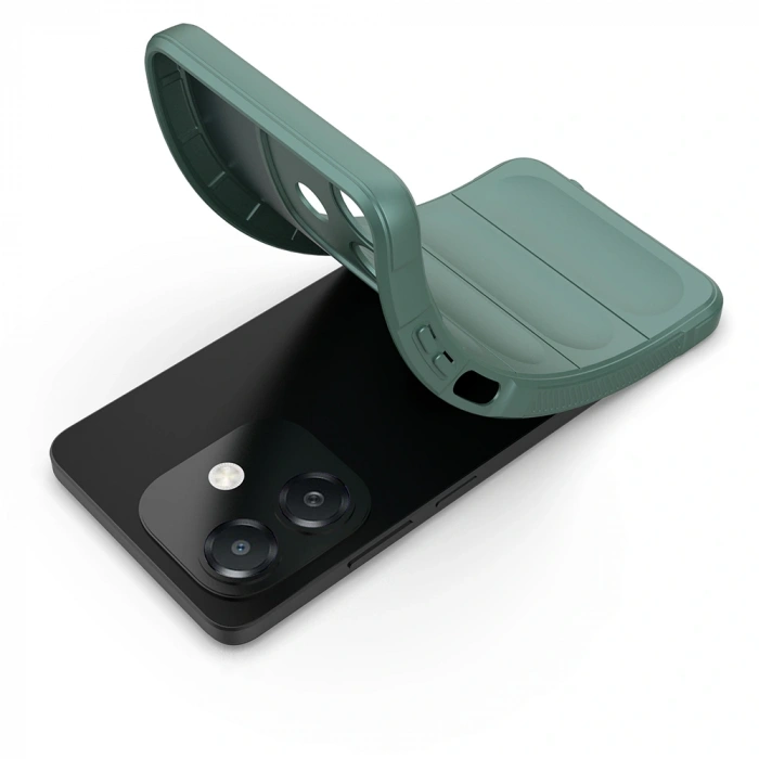 Oppo A3 Kılıf Esnek TPU Oyuklu Arka Yüzey Tasarımlı Zore Etnik Silikon Kapak