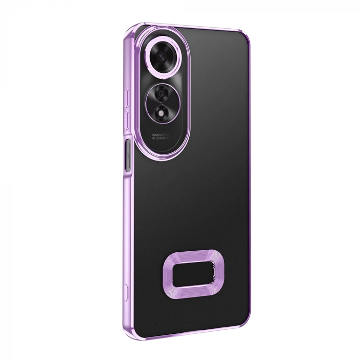 Oppo A60 Kılıf Kamera Korumalı Logo Gösteren Zore Omega Kapak