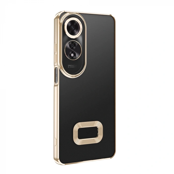 Oppo A60 Kılıf Kamera Korumalı Logo Gösteren Zore Omega Kapak
