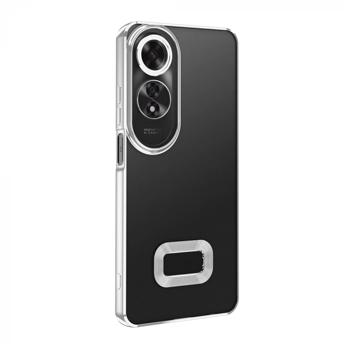 Oppo A60 Kılıf Kamera Korumalı Logo Gösteren Zore Omega Kapak