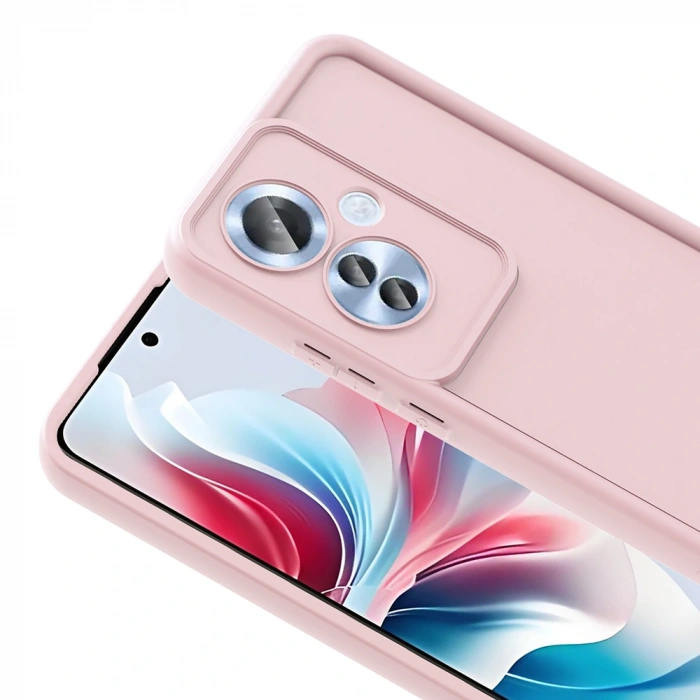Oppo Reno 11F Kılıf Kamera Korumalı Zore Ananas Kapak