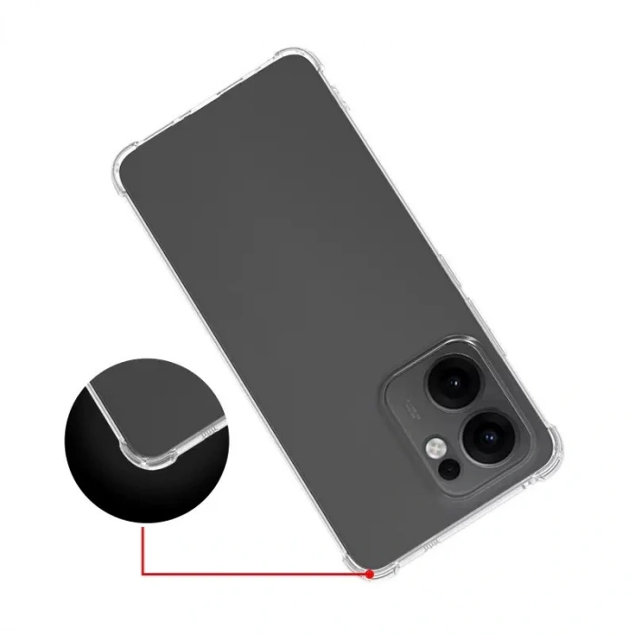 Oppo Reno 14F 5G Kılıf Zore 2mm Anti Shock Silikon
