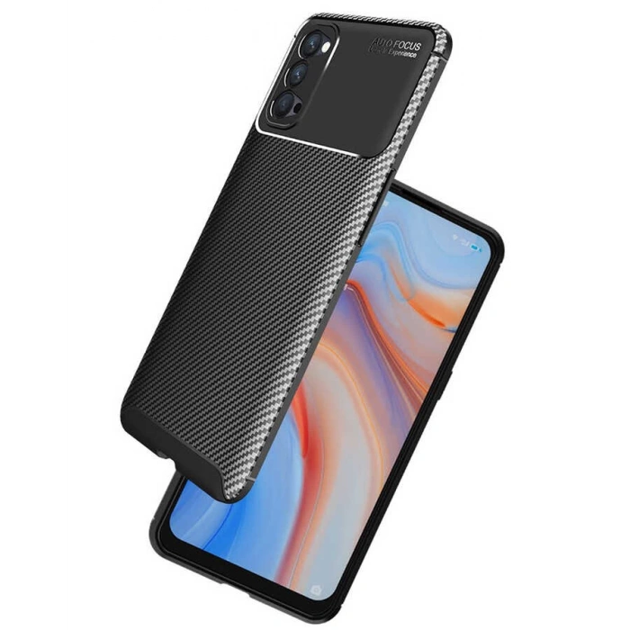 Oppo Reno 4 Kılıf Zore Negro Silikon Kapak