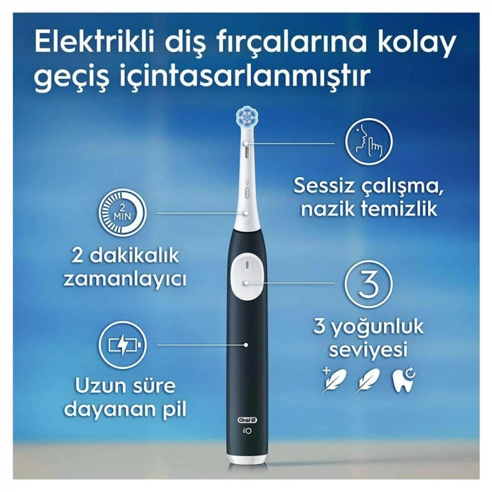 Oral-B iO2 Serisi Şarjlı Diş Fırçası 2li Avantaj Paketi -Siyah/Yeşil