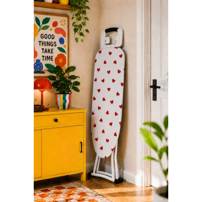 Pionny Keçeli Ütü Masası Kılıfı - 55x140 cm - Happy