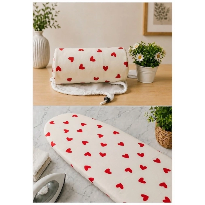 Pionny Keçeli Ütü Masası Kılıfı - 55x140 cm - Happy