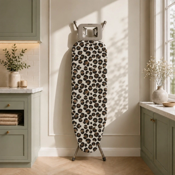Pionny Keçeli Ütü Masası Kılıfı - 55x140 cm - Leopar