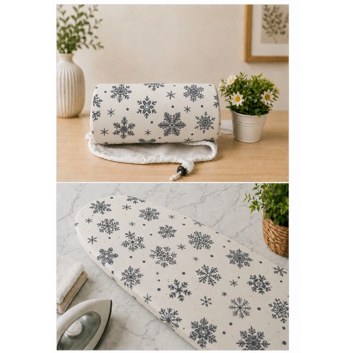 Pionny Keçeli Ütü Masası Kılıfı - 55x140 cm - Snow