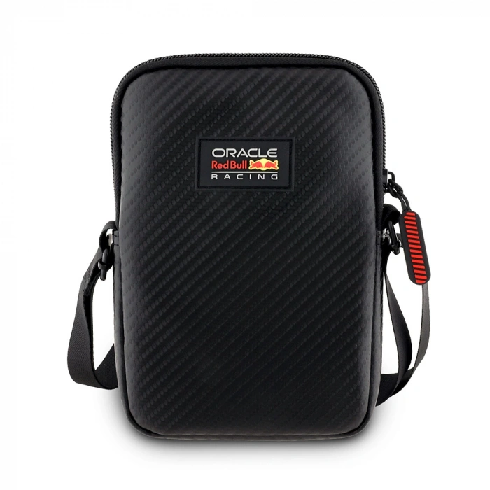 Redbull Orjinal Lisanslı PU Karbon Fiber Tasarımlı Çapraz Vücut Aksesuar Çantası