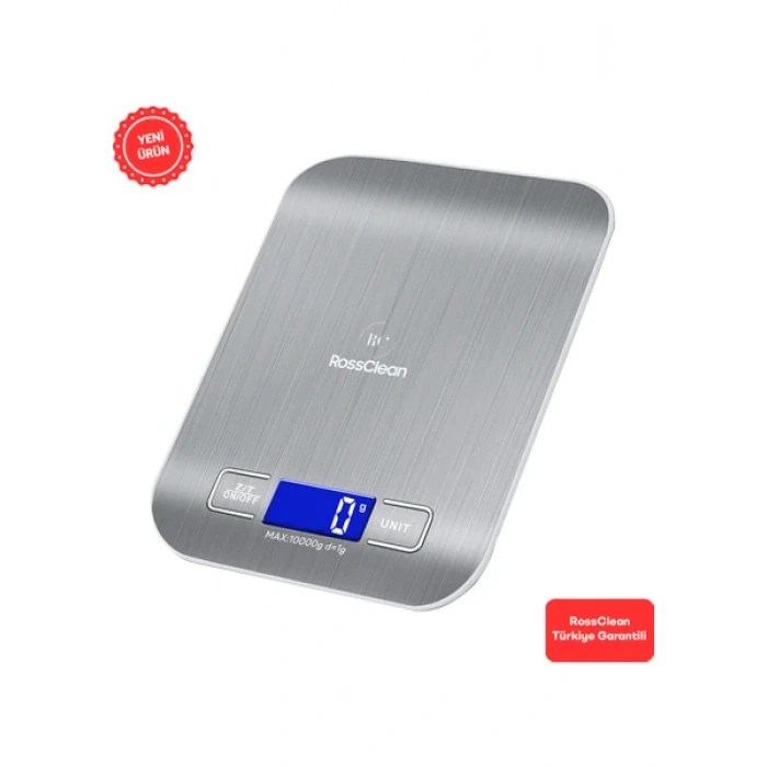 RossClean Assistant LED Ekranlı Hassas Dijital Mutfak Tartısı 10KG-1GR
