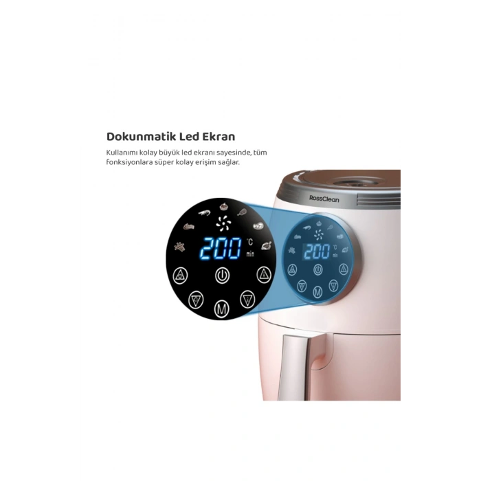 RossClean Cook Active 5,5L Dijital Airfryer Fritöz