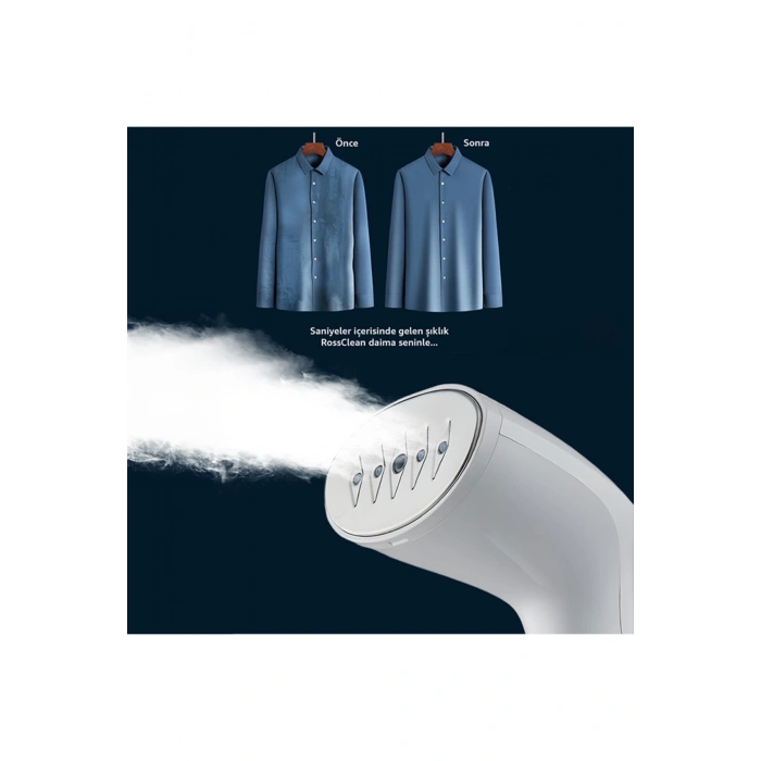 RossClean Elite Pro 2si 1 Arada Portatif Buharlı Kırışık Giderici Dikey Ütü