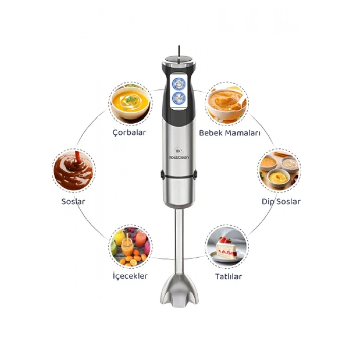 RossClean Master Pro El Blenderi 1000W Siyah