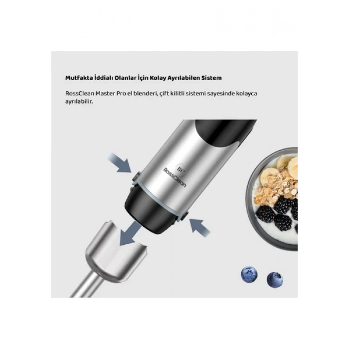 RossClean Master Pro El Blenderi 1000W Siyah
