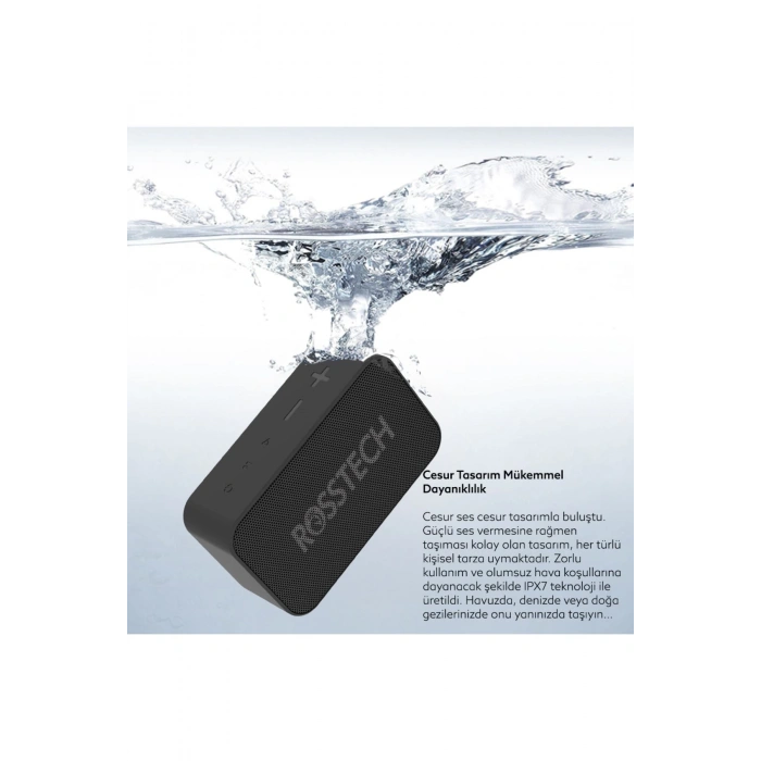 Rosstech Soundparty Speed 4 Pro Bluetooth Hoparlör Siyah