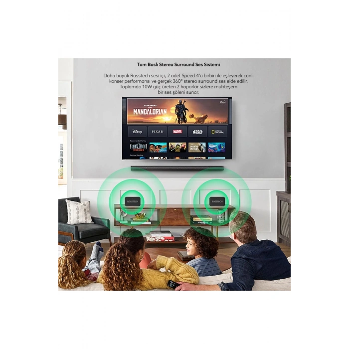 Rosstech Soundparty Speed 4 Pro Bluetooth Hoparlör Siyah