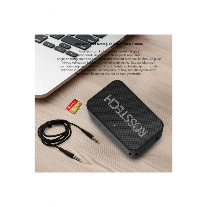 Rosstech Soundparty Speed 4 Pro Bluetooth Hoparlör Beyaz