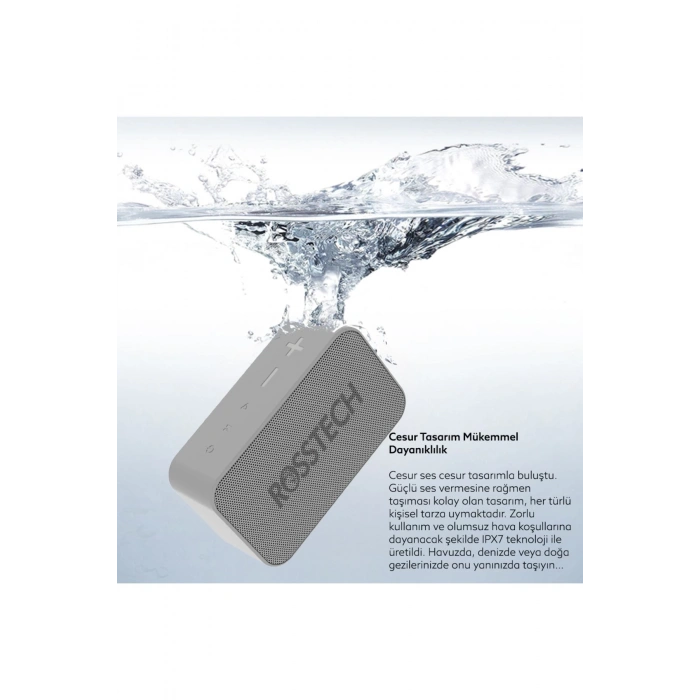 Rosstech Soundparty Speed 4 Pro Bluetooth Hoparlör Beyaz