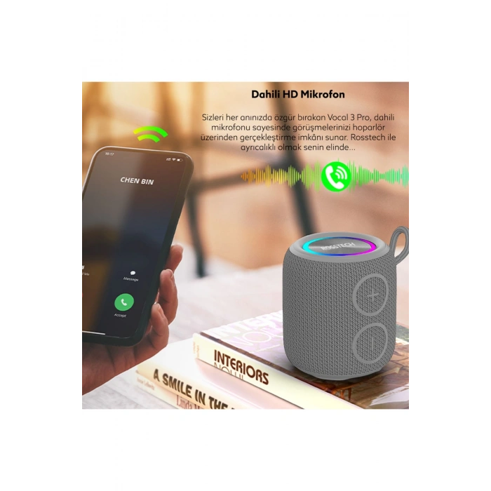 Rosstech Soundparty Vocal 3 Pro Bluetooth Hoparlör Gri