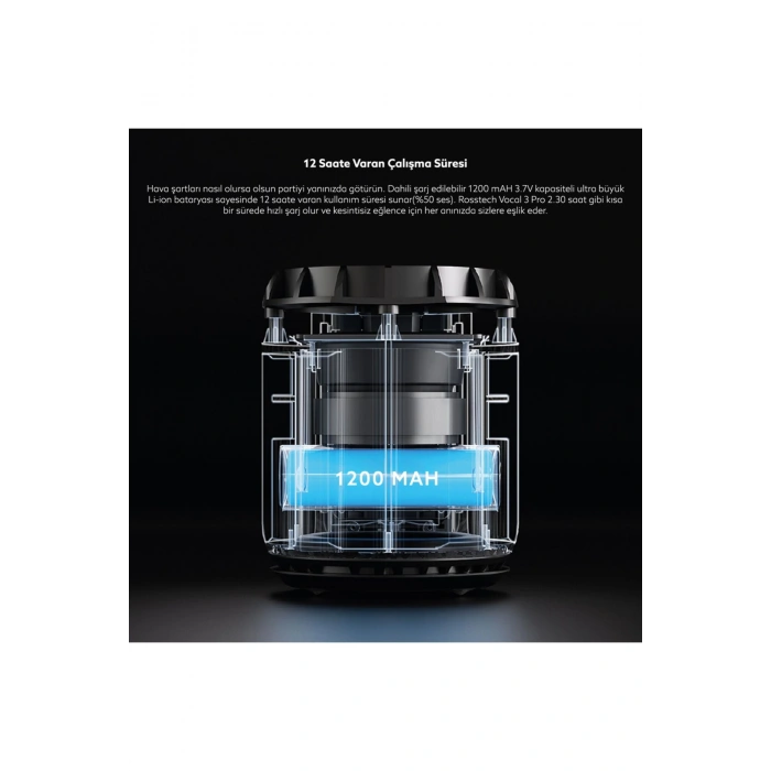 Rosstech Soundparty Vocal 3 Pro Bluetooth Hoparlör Siyah