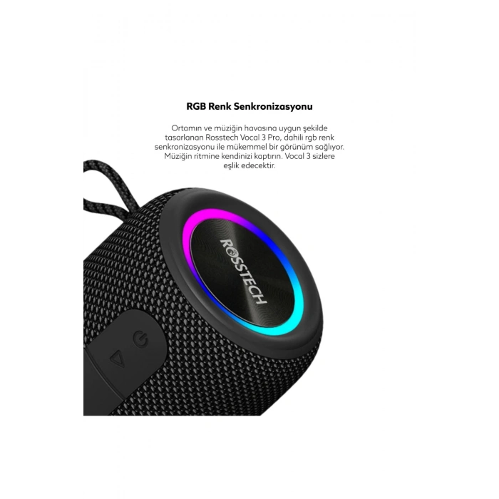 Rosstech Soundparty Vocal 3 Pro Bluetooth Hoparlör Siyah