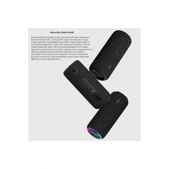 Rosstech Soundparty Vocal 6 Pro Bluetooth Hoparlör 30W
